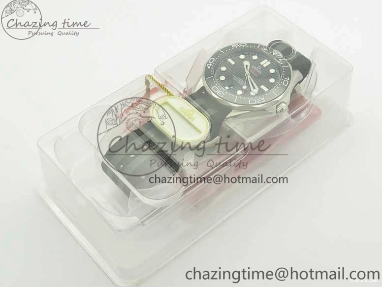 0324 2018 Seamaster Diver 300M VSF Best Edition Black Ceramic Dial on Black Gray Nato Strap A Unique 8057